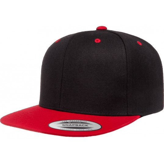 Кепка FlexFit 6089MT - Classic Snapback Black/Red