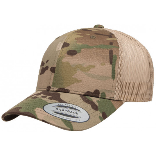 Кепка FlexFit 6606MC Retro Trucker - Multicam Khaki